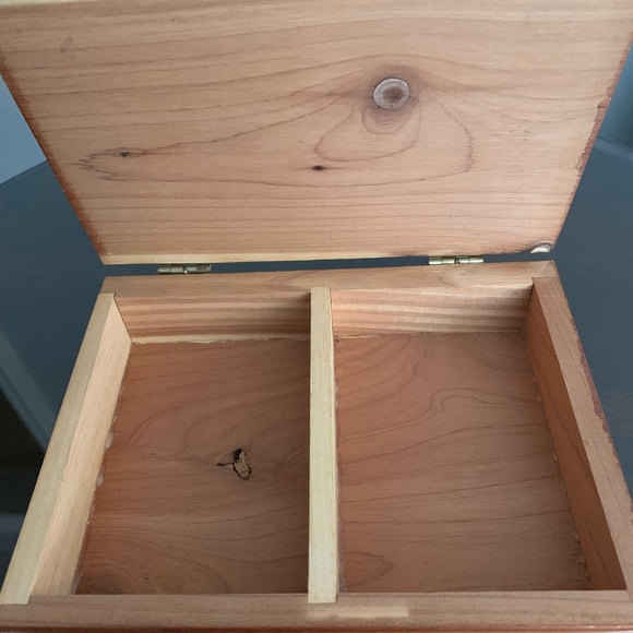 Retro Wooden Cedar Playing Card Storage Case “Land of the Pilgrims” Plymouth, MA - Picture 5 of 7